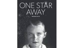 A book cover with a young boy in front of the words " one star away ".