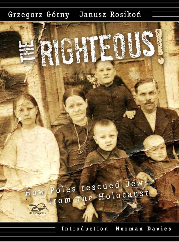 Book cover, "The Righteous", Polish family.