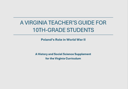 Virginia teacher's guide cover on WWII.